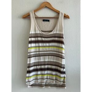 Velvet by Graham and Spencer striped knit tank size Medium lightweight boho‎